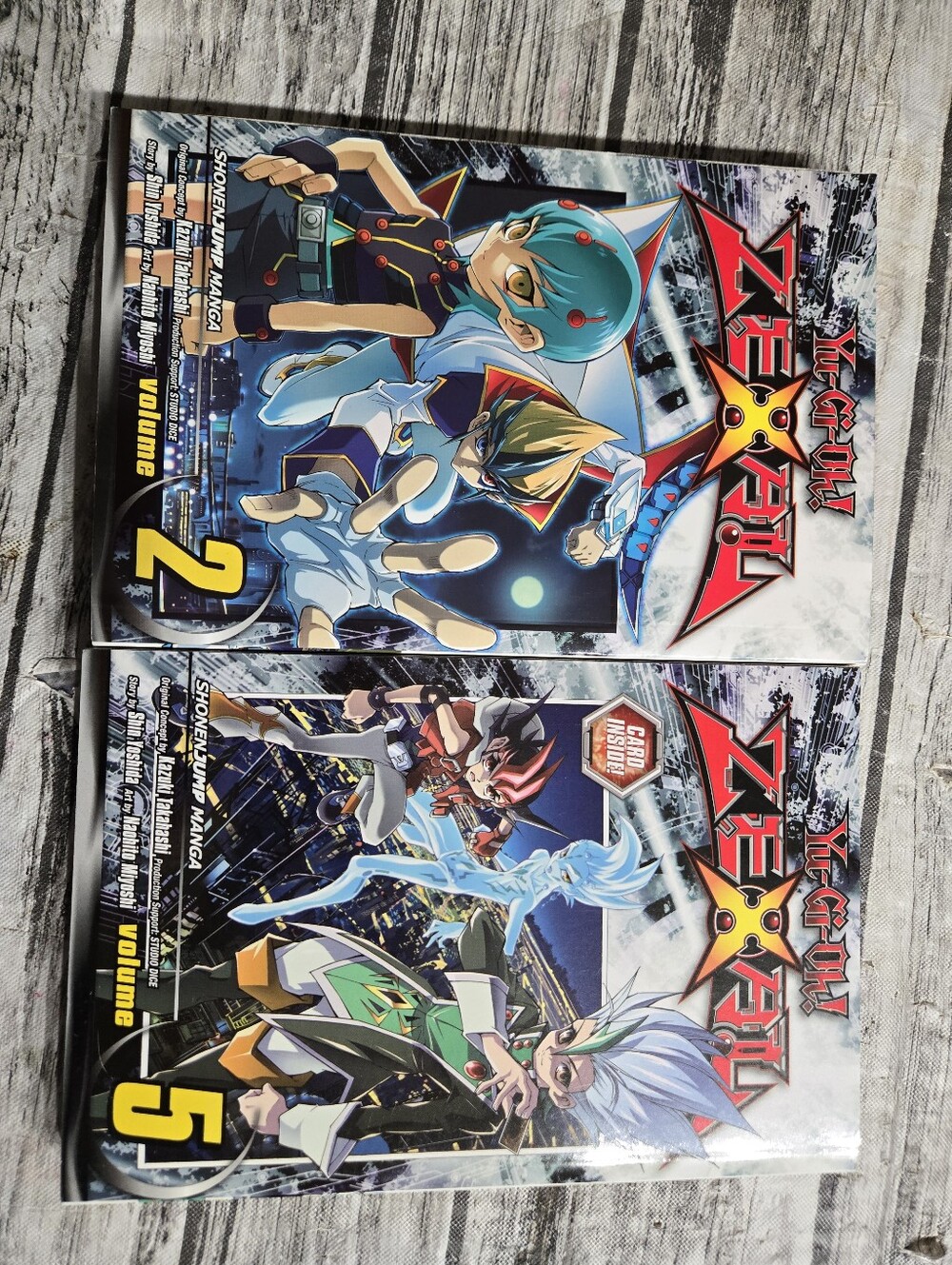 Yu-Gi-Oh! Zexal Volumes 2 & 5 manga written by Shin Yoshida & illustrated by Nao